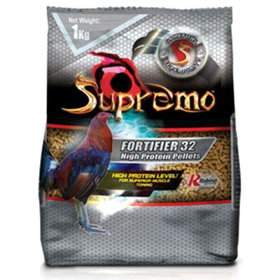 high protein pellets for gamefowl|Supremo Fortifier 32 Pellet .